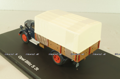 Opel Blitz S 3t 1937, truck, dark blue, 03061, Schuco 1:43