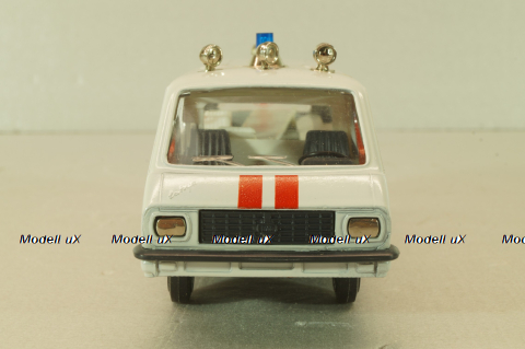 Раф-22031, скорая медицинская помощь, бело-серый, октябрь 1991, Тантал/Радон 1:43