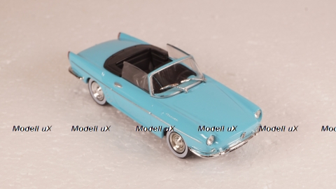 Renault Floride Convertible with removable Softtop 1959-1963 lightblue/black, Norev 1:43
