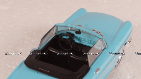 Renault Floride Convertible with removable Softtop 1959-1963 lightblue/black, Norev 1:43