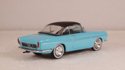 Renault Floride Convertible with removable Softtop 1959-1963 lightblue/black, Norev 1:43