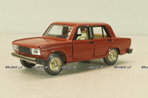Ваз-2105 жигули, бордовая, август 1988г.,Тантал/Радон 1:43