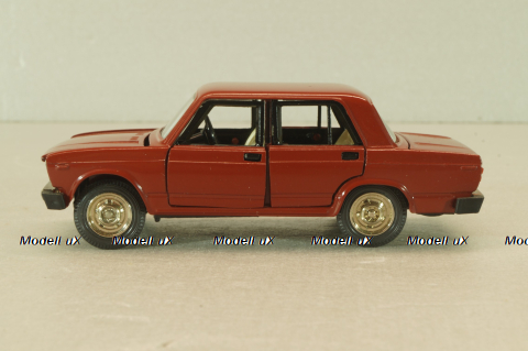 Ваз-2105 жигули, бордовая, август 1988г.,Тантал/Радон 1:43