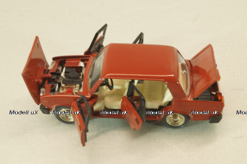 Ваз-2105 жигули, бордовая, август 1988г.,Тантал/Радон 1:43