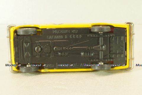 Москвич-412 А8, ГАИ, 3 зажима,Тантал/Радон 1:43