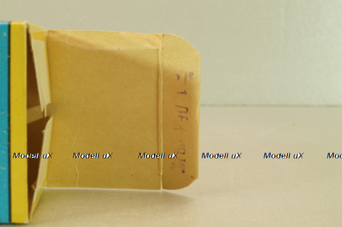 Москвич-412 А1, 2 зажима, желтый, декабрь 1978, Тантал/Радон 1:43