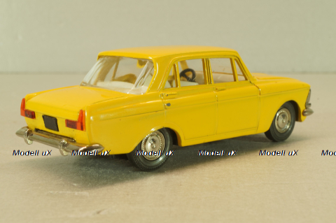 Москвич-412 А1, 2 зажима, желтый, декабрь 1978, Тантал/Радон 1:43