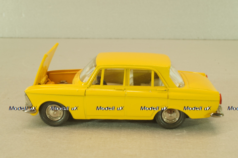 Москвич-412 А1, 2 зажима, желтый, декабрь 1978, Тантал/Радон 1:43