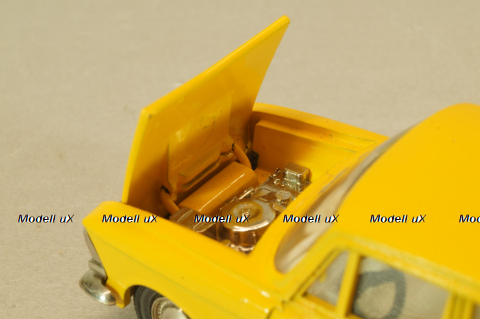 Москвич-412 А1, 2 зажима, желтый, декабрь 1978, Тантал/Радон 1:43