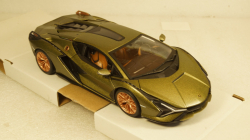 Lamborghini Sian FKP 37, matt olivee, Burago 1:24