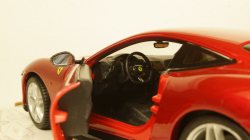 Ferrari Rome, metallic-red, Burago 1:24