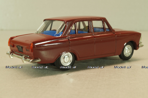 Москвич-408 бордовый, декабрь 97г., Агат 1:43