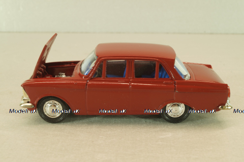 Москвич-408 бордовый, декабрь 97г., Агат 1:43