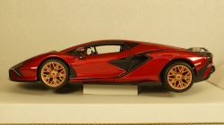 Lamborghini Sian FKP 37, metallic-red, Burago 1:24