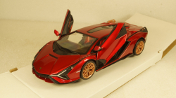 Lamborghini Sian FKP 37, metallic-red, Burago 1:24
