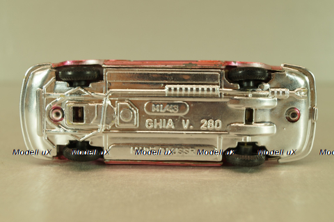 Ford Chia V280, хром, редкий, красная, Ремейк СССР 1:43