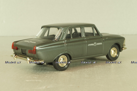 Москвич-412 Такси, серо-черный, Тантал/Радон 1:43
