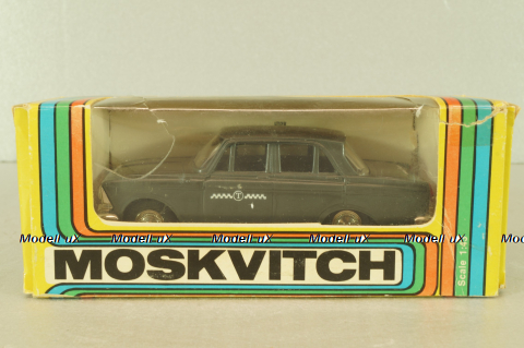 Москвич-412 Такси, серо-черный, Тантал/Радон 1:43