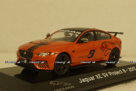 Jaguar XE SV Project 8 2017 orange/black , Altaya 1:43