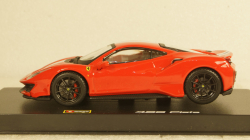 Ferrari 488 Pista year 2018 corsa red metallic, Burago 1:43