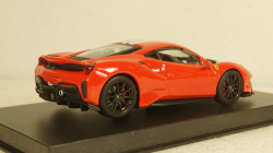 Ferrari 488 Pista year 2018 corsa red metallic, Burago 1:43