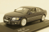 Audi A8 D3, Facelift 2005, dark blue, 400011802, Minichamps 1:43