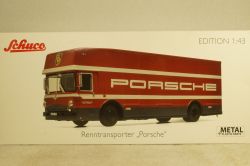 Mercedes O 317 Race truck Porsche Motorsport red, 450372900, Schuco 1:43