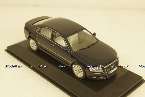 Audi A8 D3, Facelift 2005, dark blue, 400011802, Minichamps 1:43