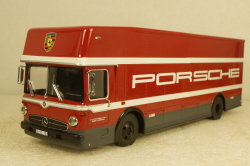 Mercedes O 317 Race truck Porsche Motorsport red, 450372900, Schuco 1:43