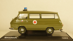 Skoda 1203 Czech Army ambulance 1974, Abrex 1:43