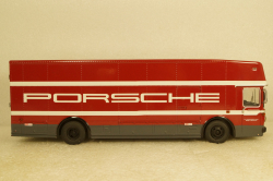 Mercedes O 317 Race truck Porsche Motorsport red, 450372900, Schuco 1:43
