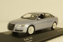 Audi A6 C6 sedan 2004, Akoya silver, 400013000, Minichamps 1:43