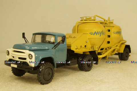 Зил-130В1 с п/прицепом  К4-АМГ Муковоз, 1:43