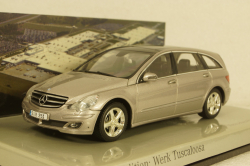 Mercedes  R-Klasse, 2005, silver, В6 696 2243, Minichamps 1:43