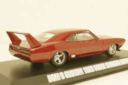 Dodge charger daytona 1969, Dom's custom, bordo, 86221, GreenLight 1:43