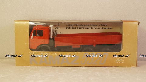 Камаз 5320 бортовой красный, Арек 1:43
