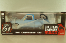 Chevrolet C-10 1971 from movie The Texas Chainsaw Massacre, blue, HWY-18014, Highway61 1:18