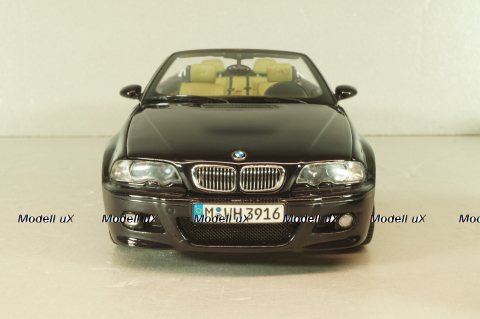 BMW M3 Cabriolet (E46) 2001, black, Kyosho 1:18