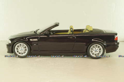 BMW M3 Cabriolet (E46) 2001, black, Kyosho 1:18