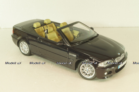BMW M3 Cabriolet (E46) 2001, black, Kyosho 1:18