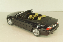 BMW M3 Cabriolet (E46) 2001, black, Kyosho 1:18