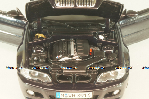 BMW M3 Cabriolet (E46) 2001, black, Kyosho 1:18