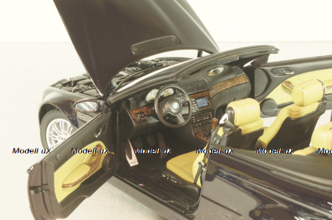 BMW M3 Cabriolet (E46) 2001, black, Kyosho 1:18