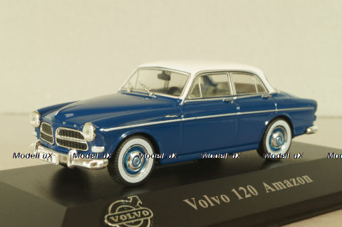 Volvo 120 Amazon 1956, blue/white, 8506002, Atlas Volvo Collection, 1:43