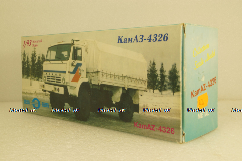 Камаз-4326, 4х4 поворотный мост хаки, Элекон 1:43