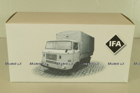 IFA W50L truck 1965, yellow/grey, 7167101, Atlas 1:43