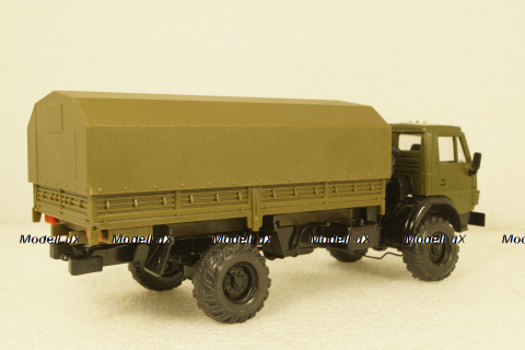 Камаз-4326, 4х4 поворотный мост хаки, Элекон 1:43