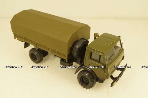 Камаз-4326, 4х4 поворотный мост хаки, Элекон 1:43