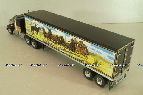 Kenworth W925 with semi-trailer "Smokey and the Bandit" 1977, black, W83431001, Werk83 1:43 Уценка!
