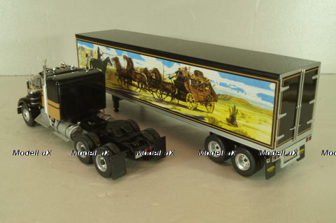 Kenworth W925 with semi-trailer "Smokey and the Bandit" 1977, black, W83431001, Werk83 1:43 Уценка!